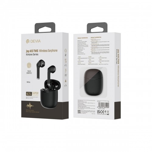 Devia Bluetooth earphones TWS Joy A13 black image 3