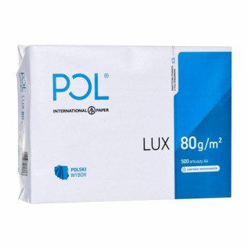 Papīra drukāšanai POL International Paper Lux Balts A4 500 Loksnes