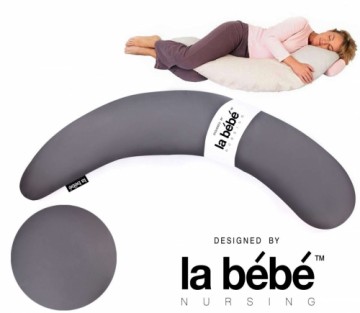 La Bebe™ Moon Maternity Pillow Cover Art.148435 Dark Grey Дополнительный чехол [навлочка] для подковы 195 cm купить по выгодной цене в BabyStore.lv