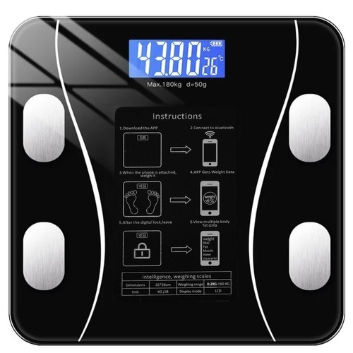 LCD bathroom scale - analytical Ruhhy 22525 (17269-0) image 1