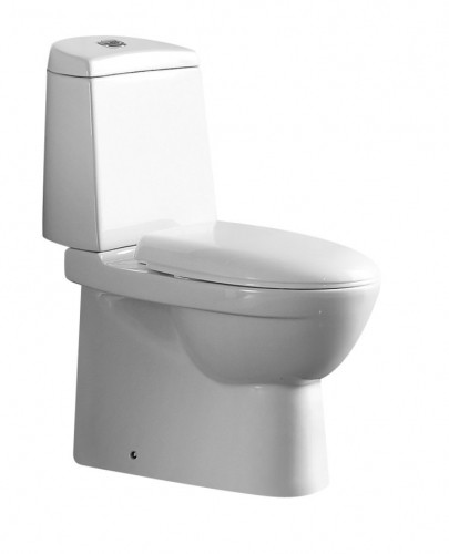 WC pods Vento Lagon ar horizonālo izvādu, 3/6l, ar  PP Soft Close vāku, ūdens padeve no apakšas image 1
