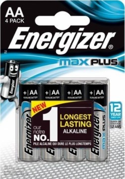ENERGIZER BATTERY MAX PLUS AA LR6, 4 ECO