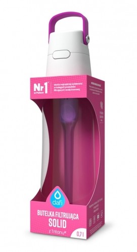 Dafi SOLID 0.7 l bottle with filter cartridge (pink) image 3