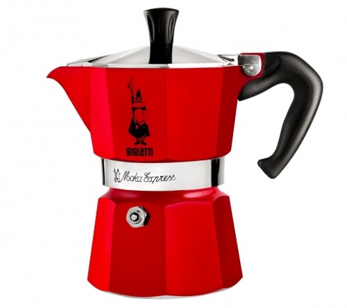 Red Bialetti Moka Espress Coffee Maker image 1