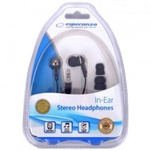 Esperanza EH125 headphones/headset In-ear Black,Graphite image 1