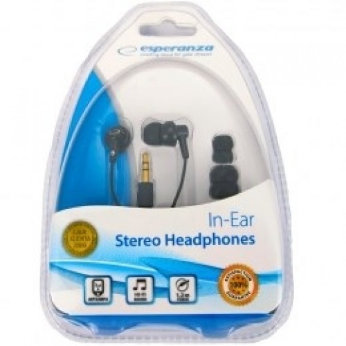 Esperanza EH124 headphones/headset In-ear Black image 1
