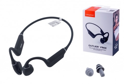 Creative Labs Creative Outlier Free Headset Wireless Neck-band Calls/Music/Sport/Everyday Bluetooth Grey image 1
