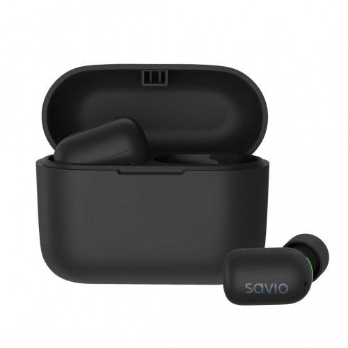 Savio TWS-09 IPX5 headphones/headset Wireless In-ear Music Bluetooth Black image 2