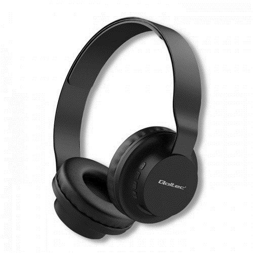 Qoltec 50846 headphones/headset Wireless Handheld Calls/Music Micro-USB Bluetooth Black image 1