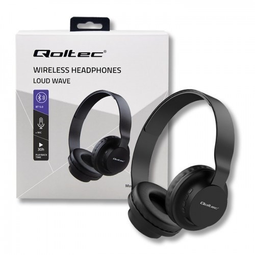 Qoltec 50846 headphones/headset Wireless Handheld Calls/Music Micro-USB Bluetooth Black image 4