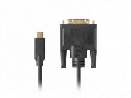 Lanberg CA-CMDV-10CU-0005-BK video cable adapter 0.5 m USB Type-C DVI-D Black image 2