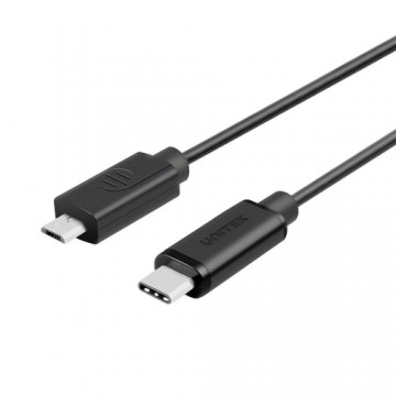 UNITEK Y-C473BK USB cable 1 m USB 2.0 USB C Micro-USB B Black