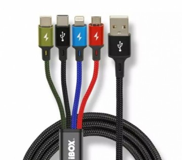 Ibox Universal 4 in 1 charging cable I-BOX USB IKUM4W1