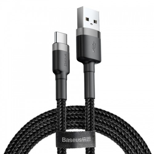 USB-C cable Baseus Cafule 3A 1m (gray & black) image 1