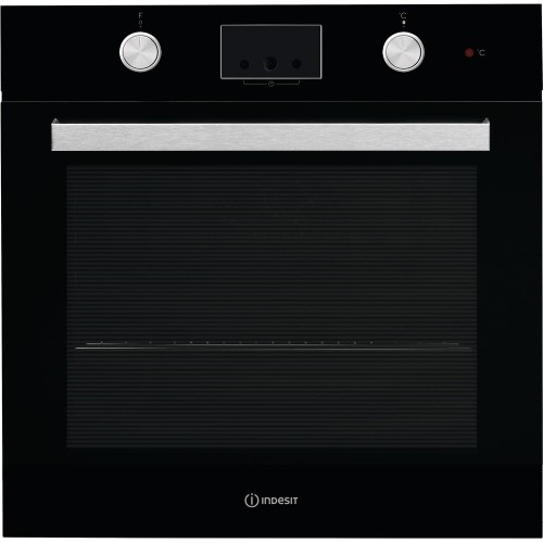 Indesit IFW 65Y0 J BL oven 66 L A Black, Stainless steel image 1