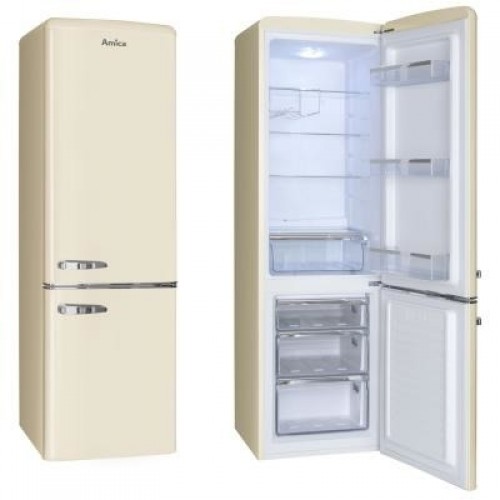 Amica KGCR 387100 B fridge-freezer Freestanding 244 L Beige image 1