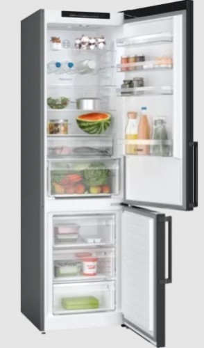 Bosch Serie 4 KGN39OXBT fridge-freezer Freestanding 363 L B Black image 2