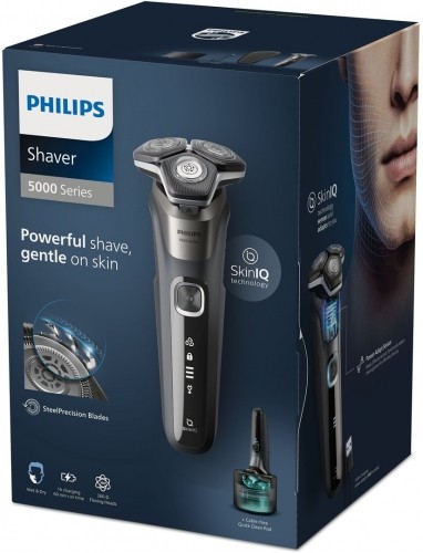 Philips SHAVER Series 5000 S5887/50 Wet and dry electric shaver with 3 accessories image 4