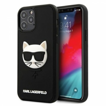 Karl Lagerfeld KLHCP12MCH3DBK iPhone 12 |12 Pro 6,1" czarny|black hardcase 3D Rubber Choupette