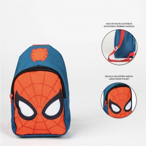 Bērnu soma Spider-Man Pleca Soma Zils Sarkans 13 x 23 x 7 cm image 3