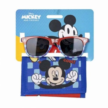 Sunglasses and Wallet Set Mickey Mouse 2 Daudzums Zils