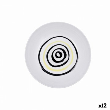 Dziļais šķīvis Bidasoa Zigzag Daudzkrāsains Keramika 20 cm (12 gb.)