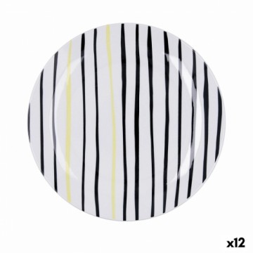 Плоская тарелка Bidasoa Zigzag Разноцветный Керамика Ø 26,5 cm (12 штук)