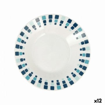 Dziļais šķīvis Quid Simetric Zils Keramika 20 cm (12 gb.)