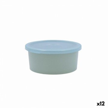 Круглая коробочка для завтраков с крышкой Quid Inspira 470 ml Синий Пластик (12 штук)