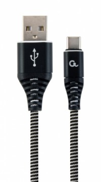 Gembird CC-USB2B-AMCM-2M-BW USB cable USB 2.0 USB A USB C Black, White