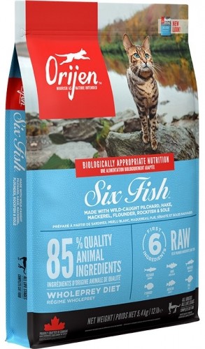 ORIJEN Six fish - dry cat food - 5,4 kg image 1