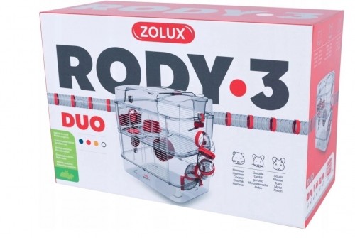 ZOLUX Cage  RODY3 DUO color: red image 2