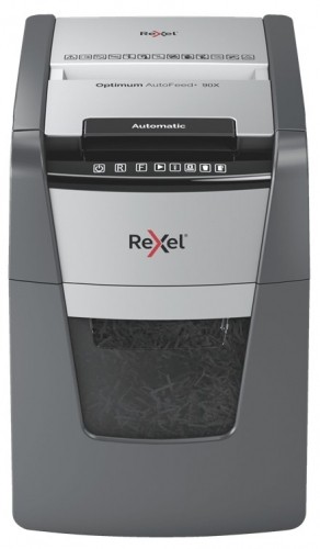 Rexel AutoFeed+ 90X paper shredder Cross shredding 55 dB Black, Grey image 1