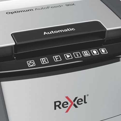Rexel AutoFeed+ 90X paper shredder Cross shredding 55 dB Black, Grey image 4