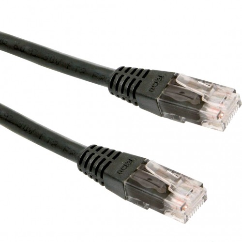Gembird PP12-3M/BK networking cable Black Cat5e U/UTP (UTP) image 1