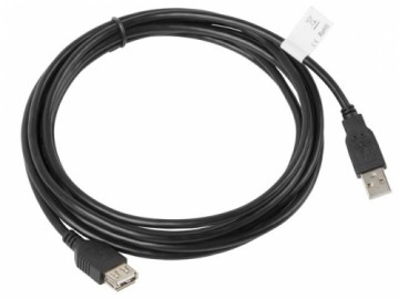 Lanberg CA-USBE-10CC-0030-BK USB cable 3 m USB 2.0 USB A Black