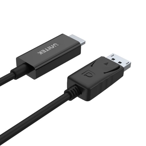 UNITEK Y-5118CA video cable adapter 1.8 m HDMI Type A (Standard) DisplayPort Black image 2