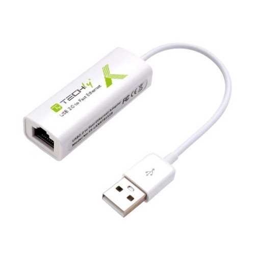 Techly USB2.0 to Fast Ethernet 10/100 Mbps converter image 1