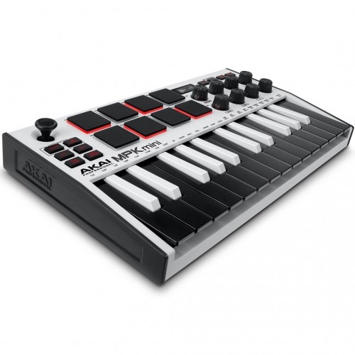 AKAI MPK Mini MK3 Control keyboard Pad controller MIDI USB Black, White image 1