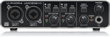 Behringer UMC202HD recording audio interface