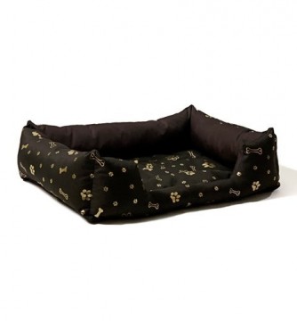 GO GIFT Dog bed XL - brown - 75x55x15 cm