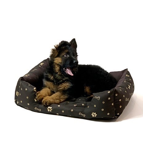 GO GIFT Dog bed L - brown - 65x45x15 cm image 3