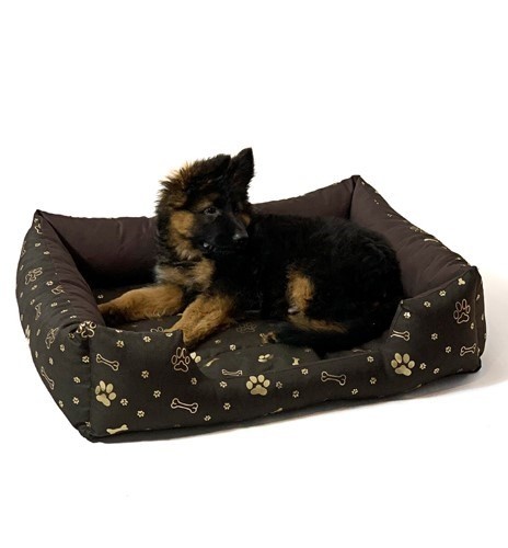 GO GIFT Dog bed L - brown - 65x45x15 cm image 4