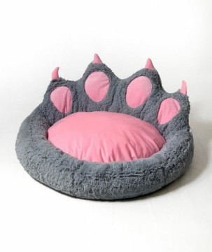 GO GIFT Dog and cat bed - grey - 75x75 cm