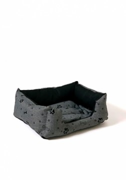 GO GIFT Dog bed L - graphite - 65x45x15 cm