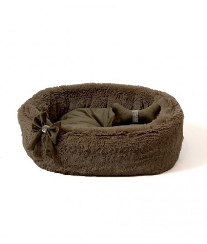 GO GIFT Cocard brown L - pet bed - 55 x 52 x 18 cm image 1
