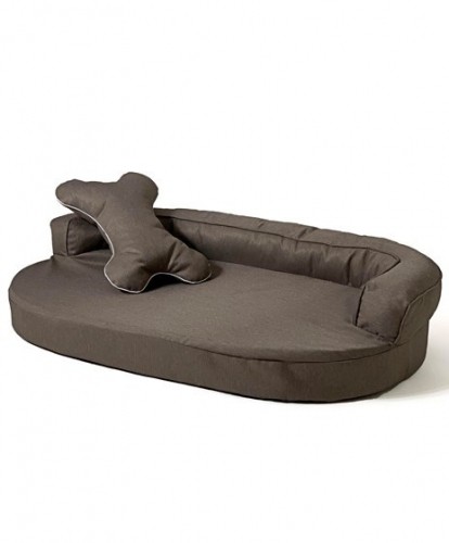 GO GIFT Oval sofa - pet bed brown - 100 x 65 x 10 cm image 2