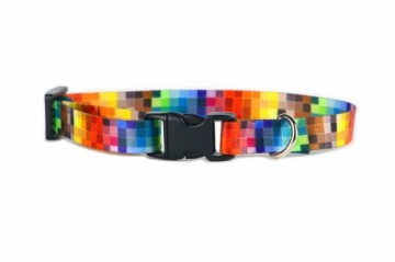 MATTEO Collar Plastic Buckle Pixele 40-70 cm - dog collar