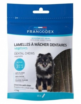 FRANCODEX Dental Mini - tartar removal strips for dogs - 15 pcs.