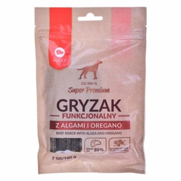 MACED Beef snack with algea and oregano - dog chew - 100g
